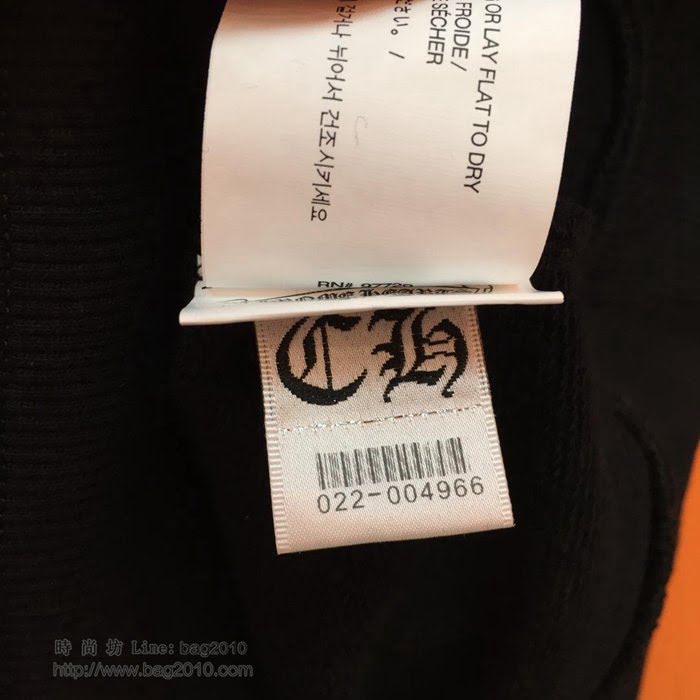ChromeHearts男裝 19-20秋冬新款 克羅心男衛衣 黑色連帽套頭衛衣 男士秋季新款單品  tzy2274